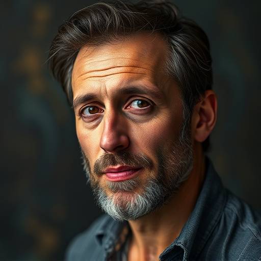 A professional headshot of Giovanni Esposito, a contemporary artist represented by Bella Arte Studios, conveying his passion for art and creativity.