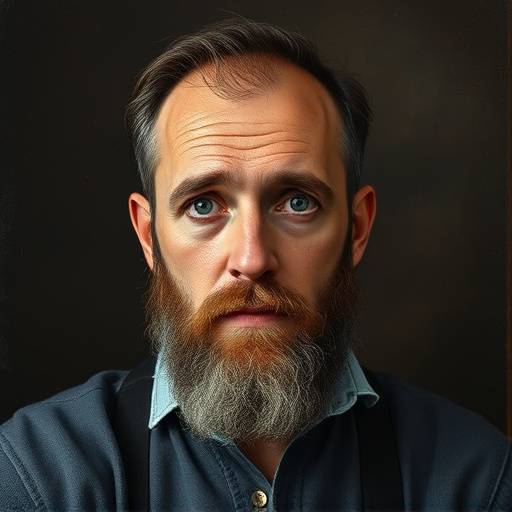 A professional headshot of Marco Bellini, a senior art conservator at Bella Arte Studios, with a focused and knowledgeable expression.