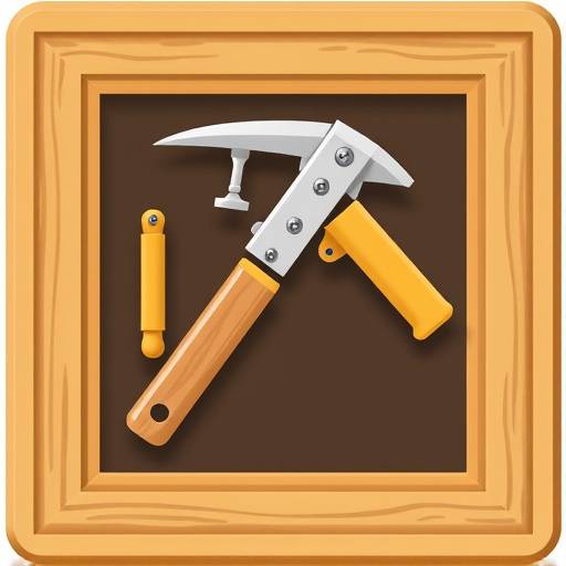 Icon depicting custom framing tools and a picture frame