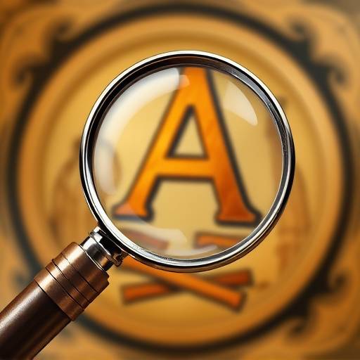 Icon of a magnifying glass examining a piece of art